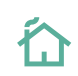 Icon of a house with a leaf, symbolizing estate administration and peaceful asset management.